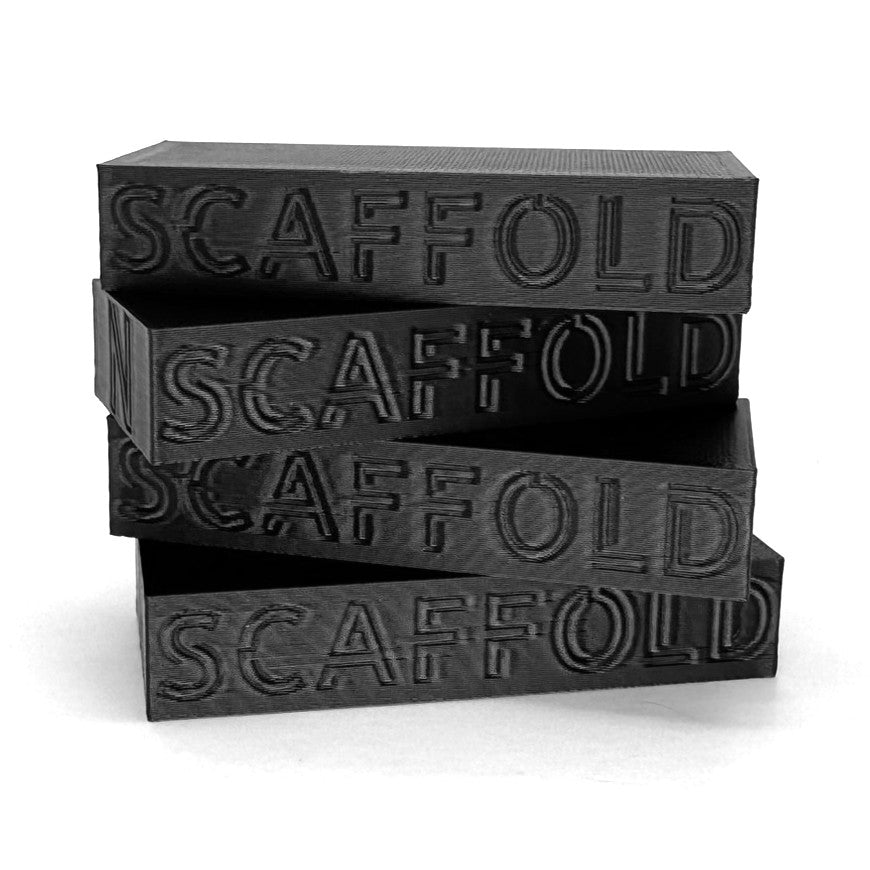 A set of SCAFFOLD Pedal Risers from Nicholls Custom Designs